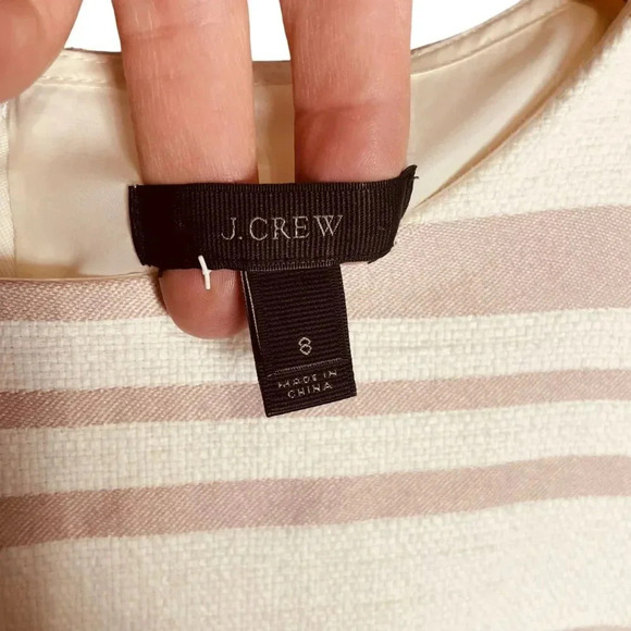 J Crew Double Stripe Cap Sleeve Sheath Dress - Picture 4 of 13